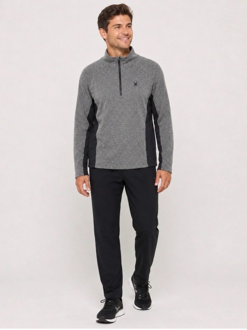 SPYDER Outbound Quarter Zip Pullover Sweater Size M - Picture 5 of 15